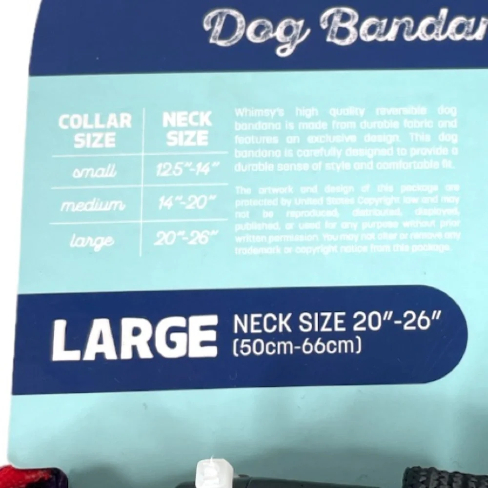Doghaus American Pride Bandana Collar Rainbow Size Large